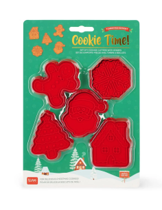 di 5 Formine per Biscotti con Timbro  Cookie Time Legami Milano 2