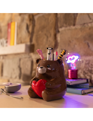 Portapenne in Ceramica - Teddy Bear - Desk Friends Legami