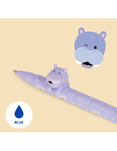 Penna Gel con Animaletto Decorativo Hippo "Hip Hippo Hooray"  Lovely Friends Legami 2