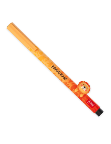 Penna Gel con Animaletto Decorativo Lion "The King" Lovely Friends Legami