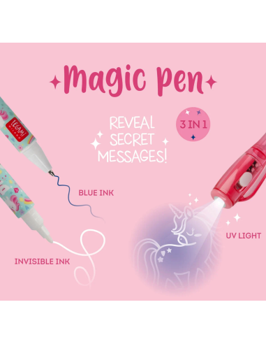 Penna con Inchiostro Invisibile Unicorn Magic Pen Legami