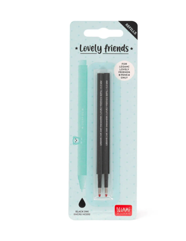 Set di 2 Refill per Penna Gel Lovely Friends Legami