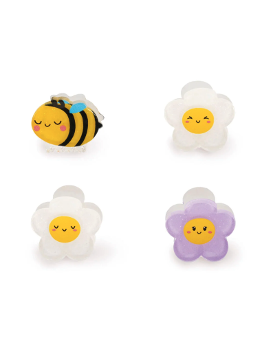 Set di 4 Mini Mollette per Capelli Bee - Clip me up! Legami