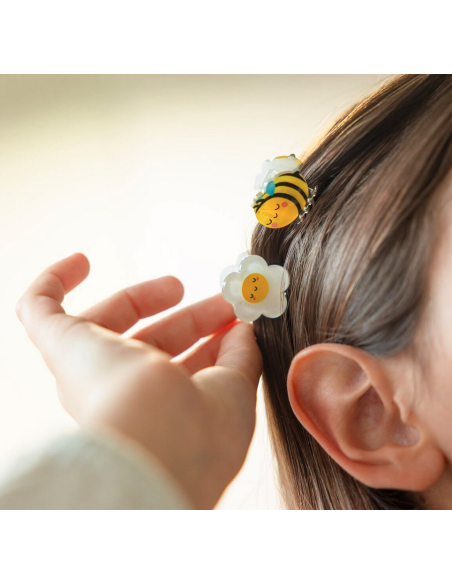 Set di 4 Mini Mollette per Capelli Bee - Clip me up! Legami