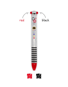 Penna a Sfera Due Colori Robot Click&Clack Legami