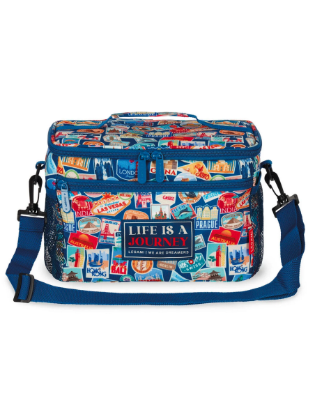 Borsa Porta Pranzo 7,7 l Travel Stickers Lunch Bag Legami