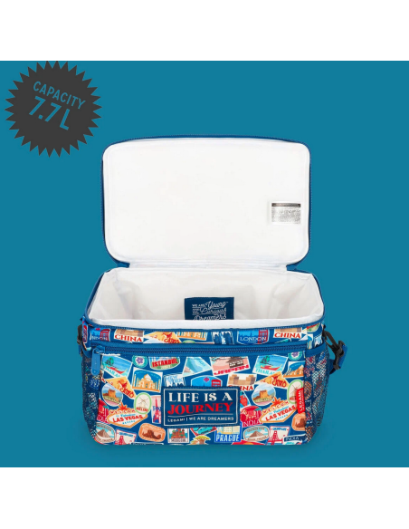 Borsa Porta Pranzo 7,7 l Travel Stickers Lunch Bag Legami