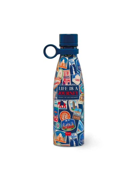Bottiglia Termica 500 ml Travel Stickers Hot & Cold Legami