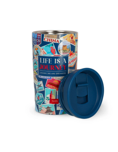 Bicchiere Termico 275 ml Travel Stickers Hot & Cold Legami