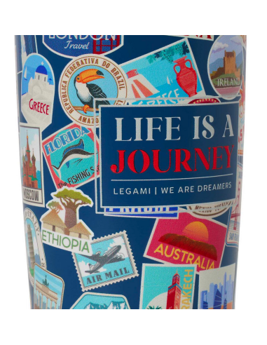 Bicchiere Termico 275 ml Travel Stickers Hot & Cold Legami