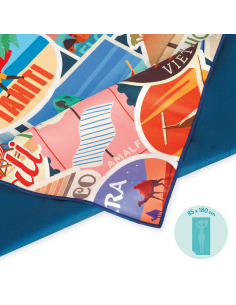 Telo Mare Travel Stickers Beach Towel Legami 2