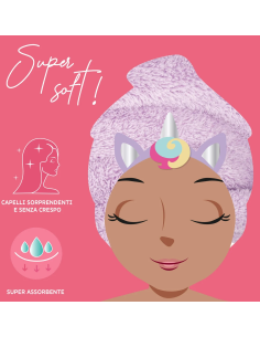 Asciugamano per Capelli a Turbante Unicorn  Love My Hair Legami Milano 2