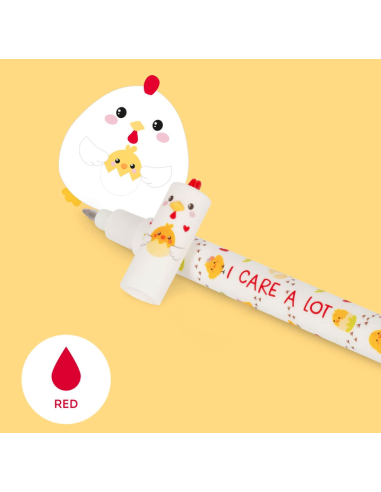 Penna Cancellabile Hen "I Care a Lot" Legami