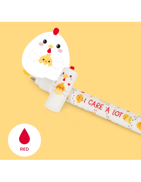 Penna Cancellabile Hen "I Care a Lot" Legami