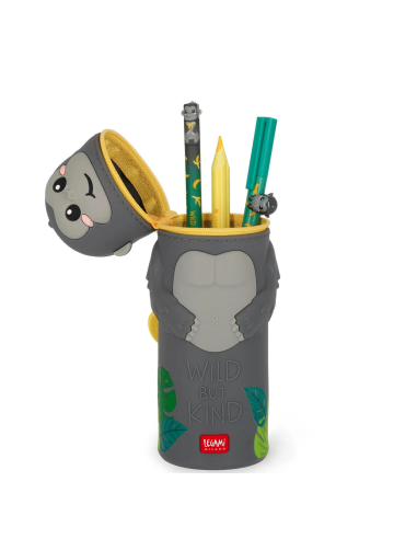 Astuccio 2-in-1 in Silicone Gorilla "Wild but Kind" Legami
