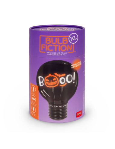 Lampada Decorativa da Tavolo a Forma di Lampadina Pumpkin Booo Bulb Fiction XL Legami