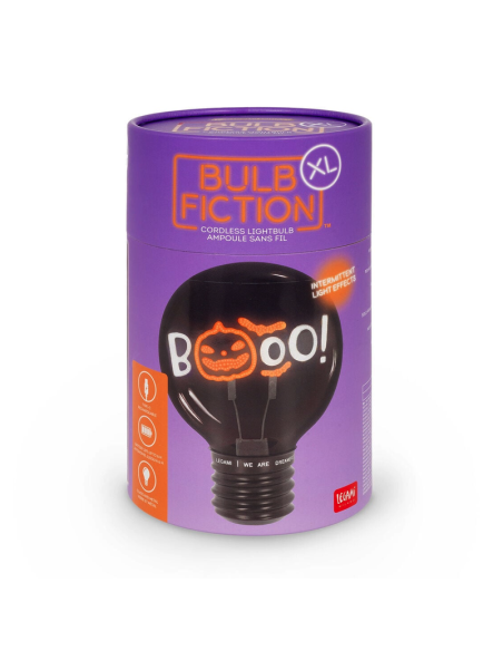 Lampada Decorativa da Tavolo a Forma di Lampadina Pumpkin Booo Bulb Fiction XL Legami