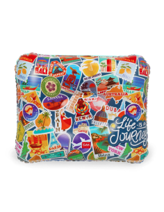 Cuscino Gonfiabile Travel Stickers - Inflatable Pillow Legami