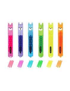 Set di 6 Mini Evidenziatori Teddy's Mood Legami