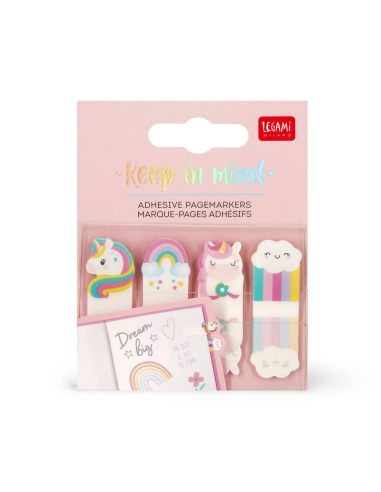 Segnapagina Adesivi Unicorn Legami