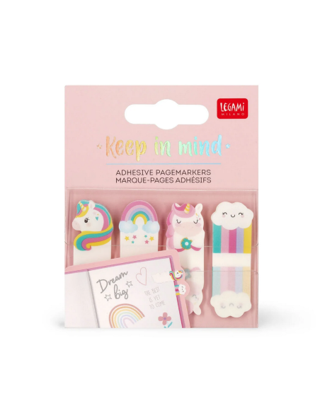Segnapagina Adesivi Unicorn Legami