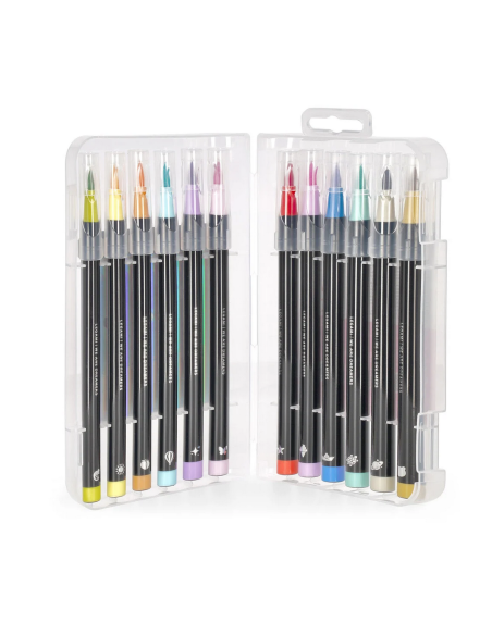 Set di 12 Pennarelli con Punta Pennello Pastel Colours Legami