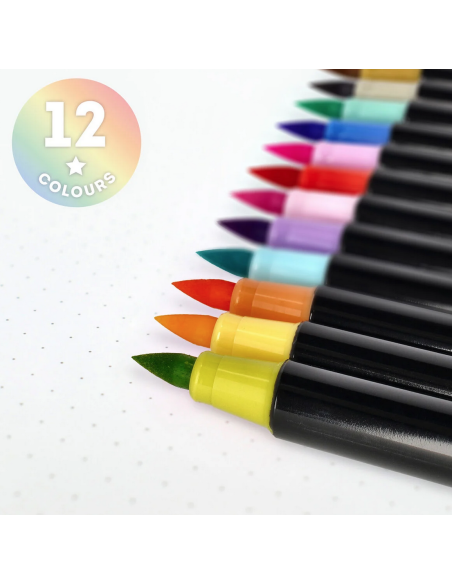 Set di 12 Pennarelli con Punta Pennello Pastel Colours Legami