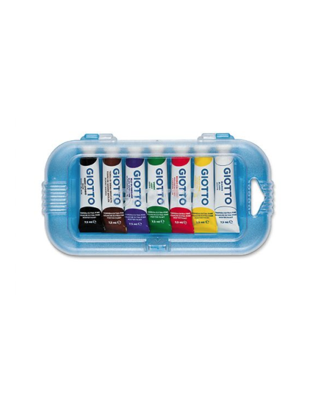 Colori tempera extra fine in tubetto 7,5 ml 7 pz. Giotto