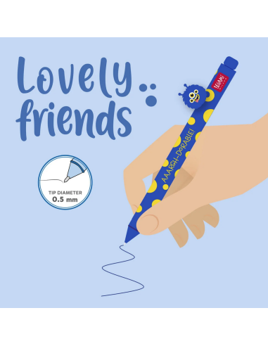 Penna Gel con Animaletto Decorativo Monster "Aaargh-dorable!" Lovely Friends Legami